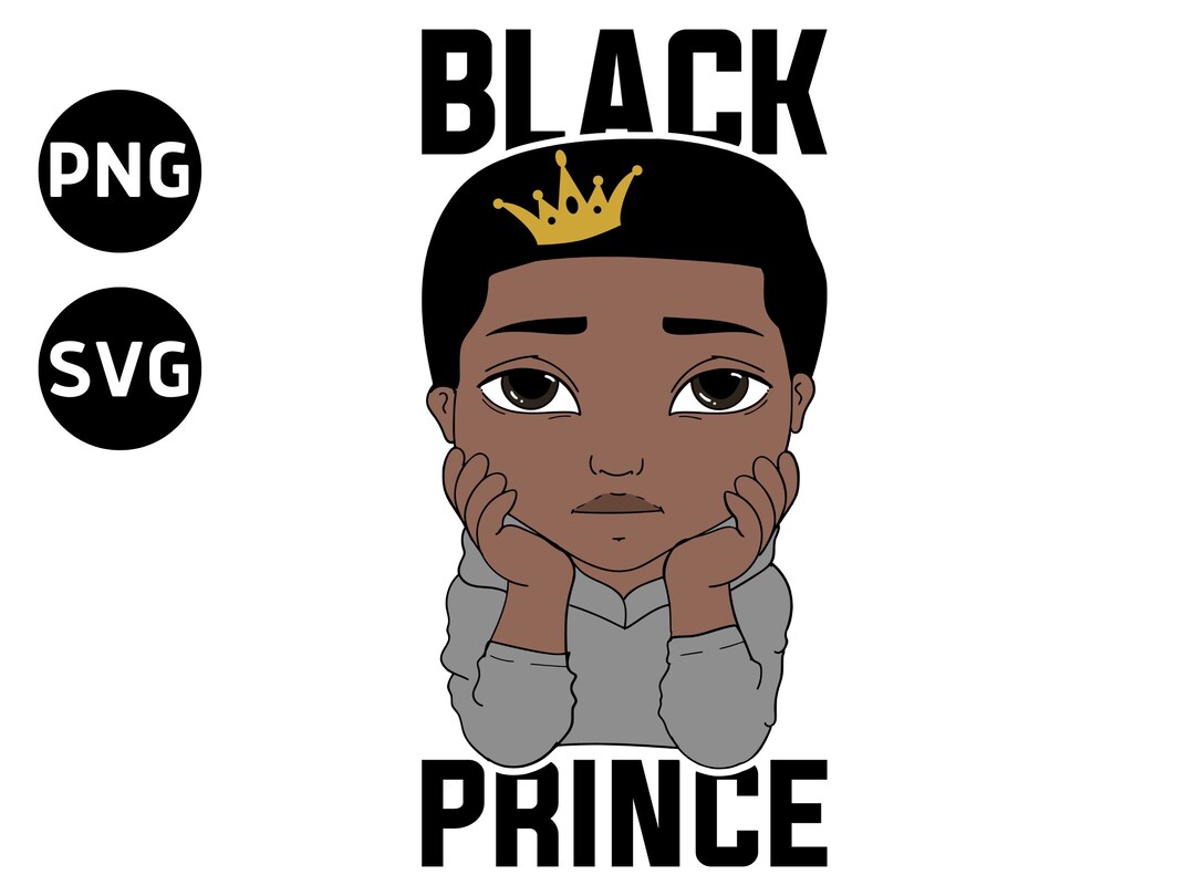 Black Prince Svg, Afro Black Boy Svg Png Sublimation, African American ...