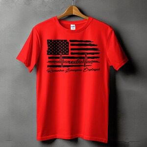 Red Friday Svg Png, Remember Everyone Deployed Heartbeat Svg, Military Svg Cricut Png Sublimation Designs