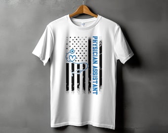 Png Asistente Médico Svg, PA Svg, Asistente Médico Bandera Americana Svg Cricut, Sublimación Png Asistente Médico, Semana de Apreciación de PA