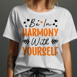 Harmony Day Svg Png, Be In Harmony With yourself Svg Cricut Png Sublimation Designs