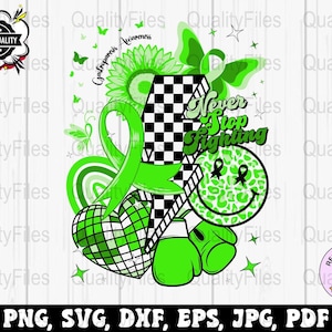 Retro Gastroparesis Awareness Svg Png, Never Stop Fighting Svg Cricut, Support Gastroparesis Awareness Warrior Png Sublimation Design