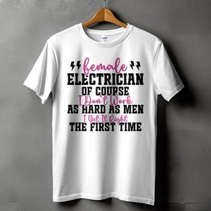 Electrician Svg Png, Female Electrician Svg, Lineman Svg Cricut, Funny Electrical Worker Contractor Gift Png Sublimation Designs