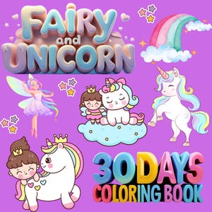 Fairies and Unicorns Coloring Book – Magical Fantasy Creatures & Enchanted Scenes for Kids