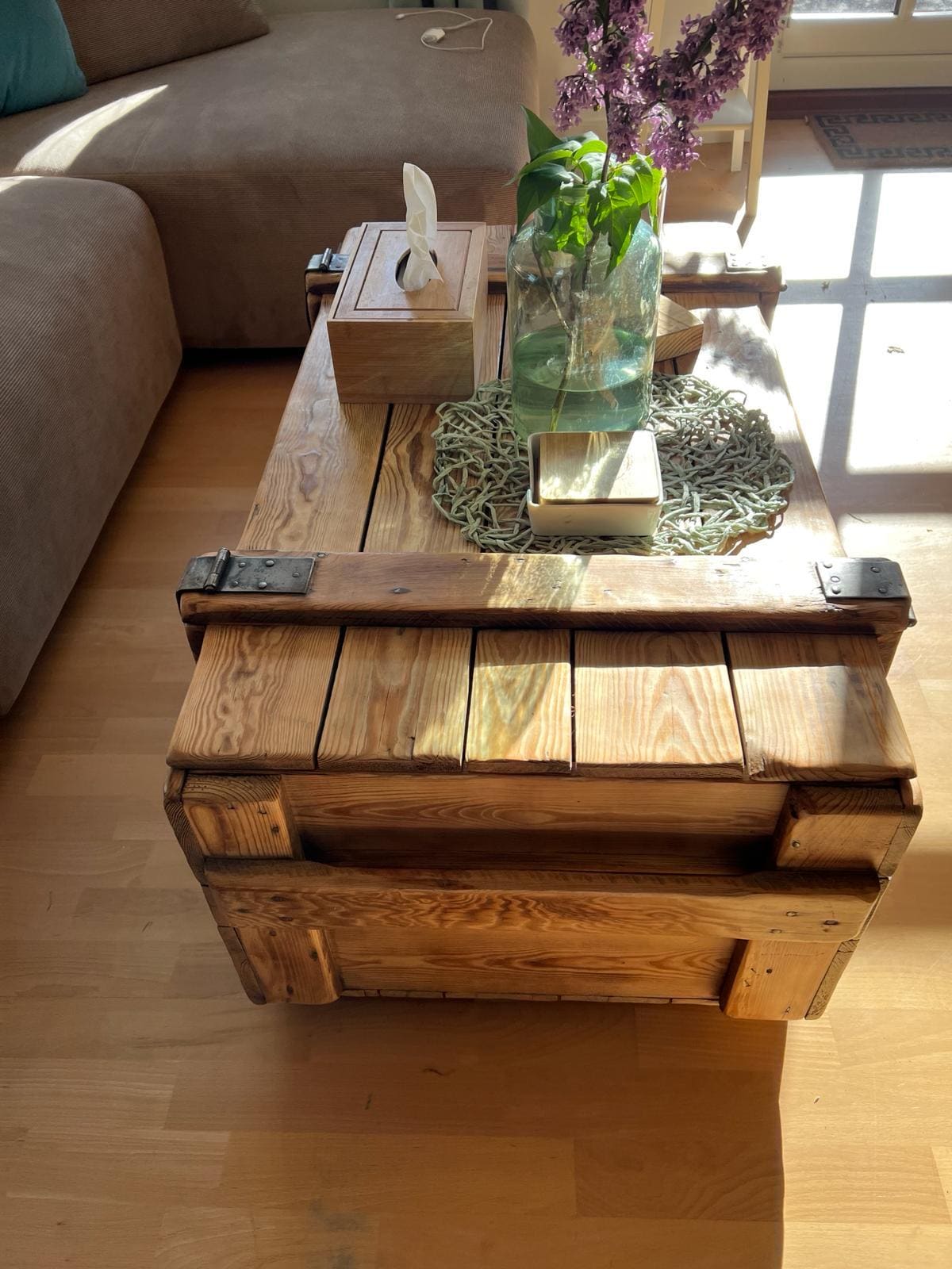 Vintage Military Chest Coffee Table – Army Storage Trunk Table