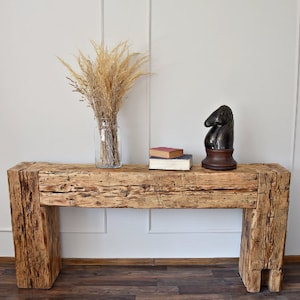 Old Beam Console Table Unique Dovetail Old Wood Rustic Style Table Loft ...
