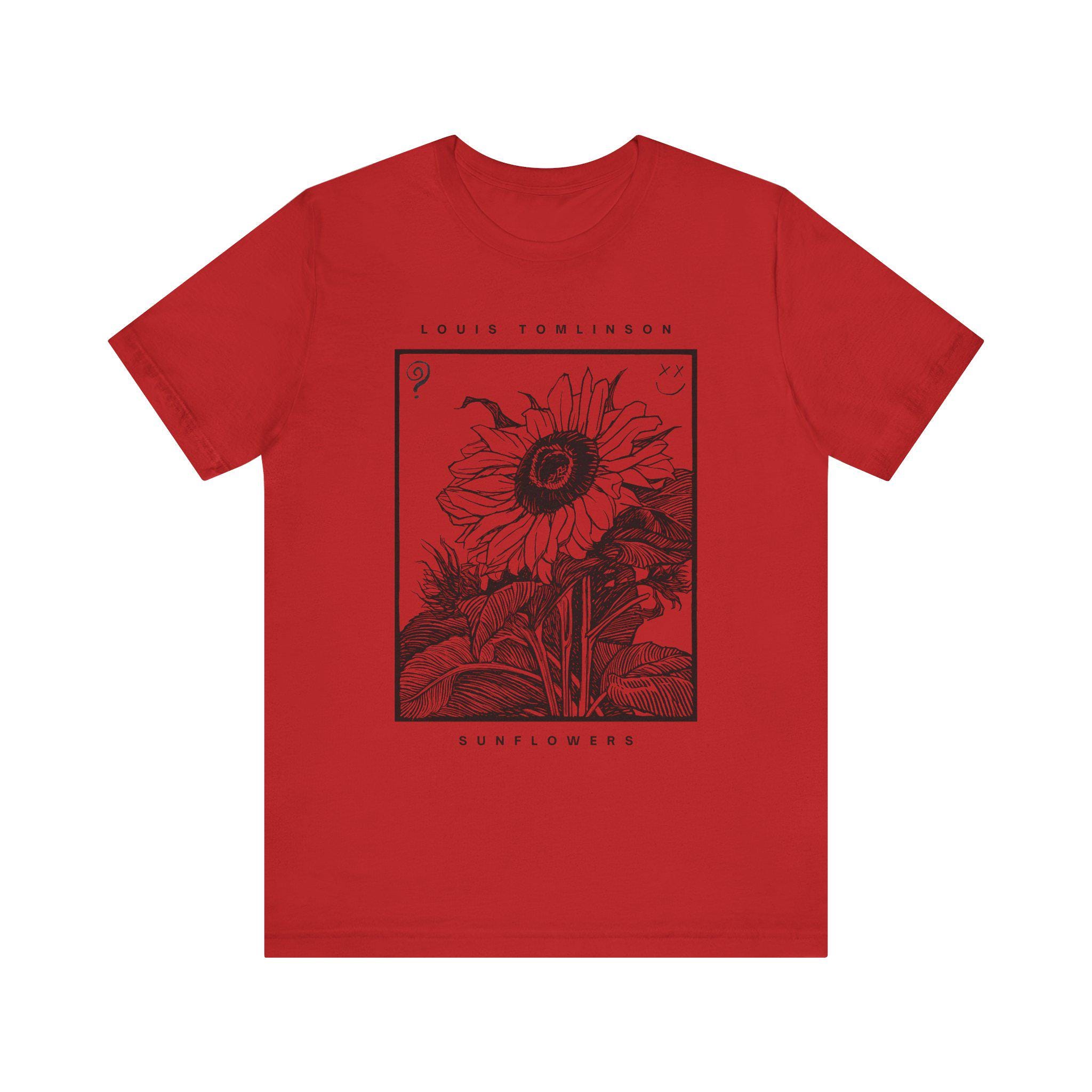 Sunflower Graphic Tee, Unisex Shirt, Summer Fashion, Louis Tomlinson ...