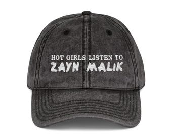 Hot Girls Luister naar Zayn Malik Vintage Embroidered Dad Cap