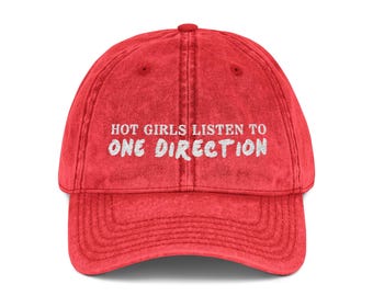 Hot Girls Luister naar One Direction vintage geborduurde papa-pet
