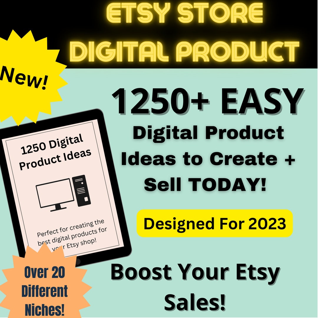 Etsy Digital Product Ideas for Passive Income Etsy Seller Etsy Digital ...