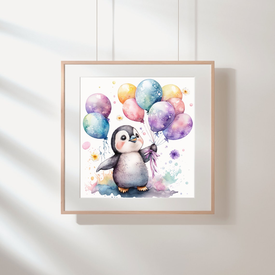 Bumbleboo Baby Penguin Nursery Wall Prints Playroom Produktbild-Vorschau 8