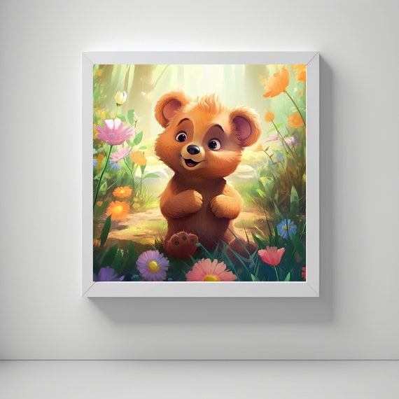 Clipart di orsacchiotto JPG Decorazione per cameretta Orsetto