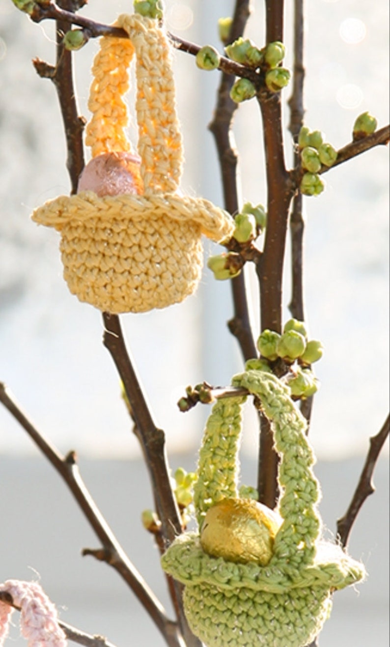 Digital PDF File - Crochet Pattern for Easter Mini Baskets - Etsy