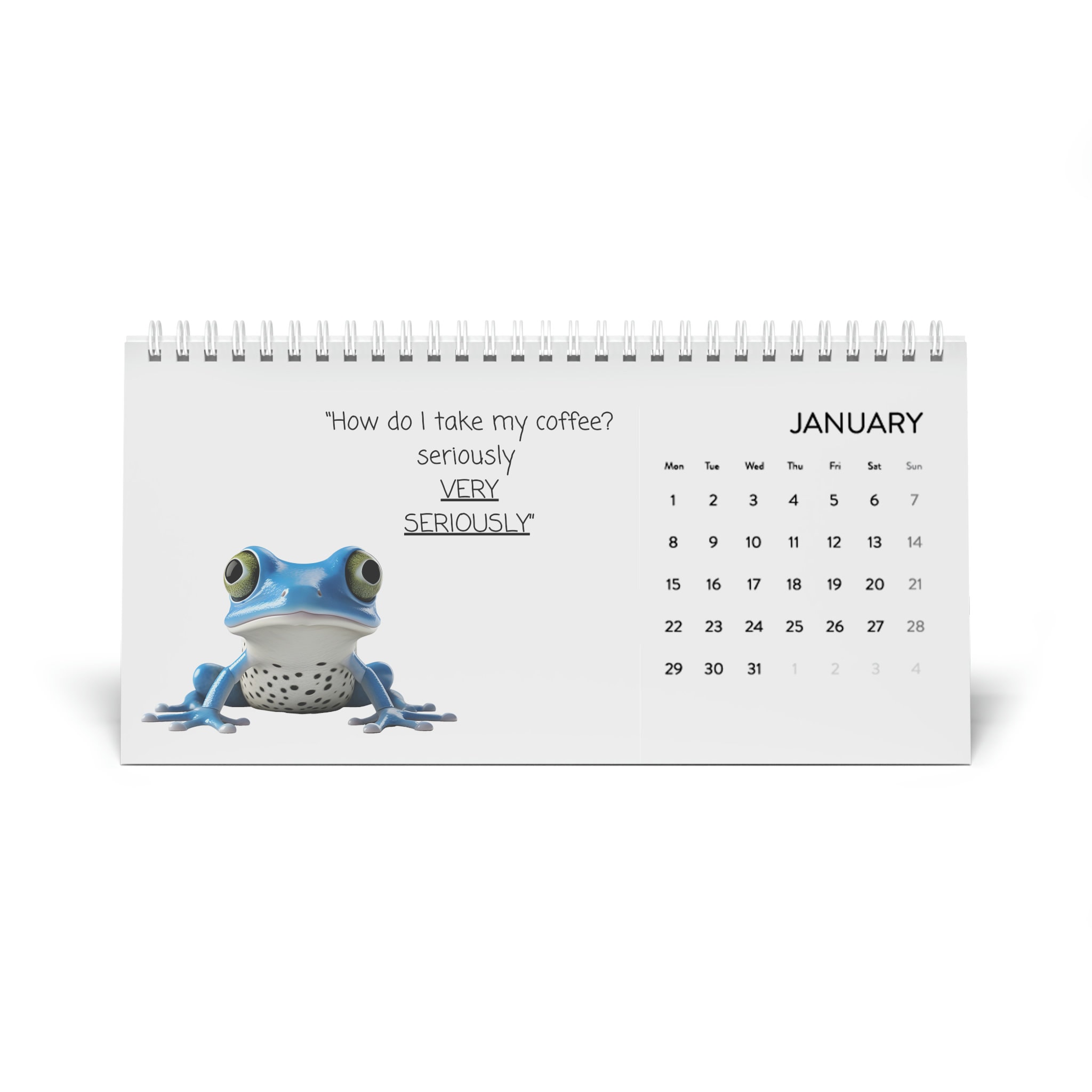Funny, cute and amusing animals with humorous quotes Desk Calendar sold