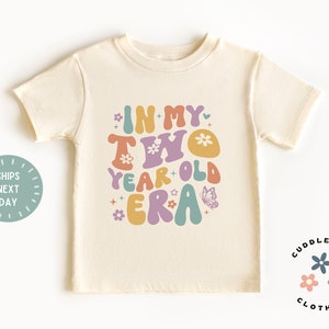 Two Birthday Tee - In My Two Year Old Era Girls Second Birthday Shirt - Two Year Old Girl - Girl Birthday Party Top - Birthday Gift Girl