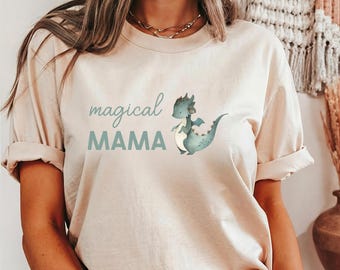Magical Mama Women's Shirt - Mommy and Me - Matching Birthday Shirts - Family Birthday Shirts - Cute Woman's Shirt - Dragon Lover -