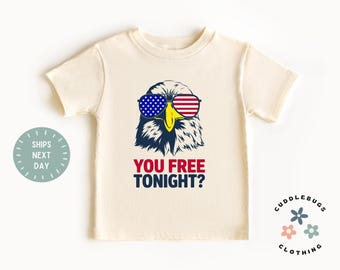 Patriotic Eagle Toddler Shirt - Boys America Natural Tee - 4th Of July Kids shirt - Girls Boys Kids - Independence Day - Memorial Day