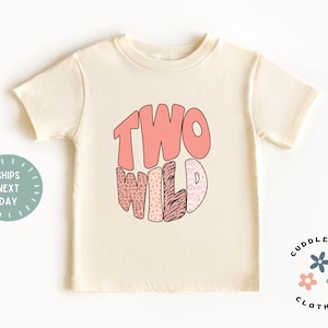 Two Wild Girls Birthday Shirt - Cheetah Print Second Birthday Tee - 2 Year Old Girl - Birthday Girl - Gift For Girl - Granddaughter Birthday