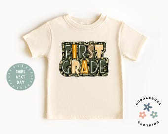First Grade School Shirt - Back To School - First Day Of First Grade School Shirt - Gift For Boy - Cute School Shirt - Boys School Shirt