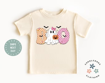 Girls Halloween Shirt for Toddler Girls - Halloween Costume - Boo Toddler Tee - Treat or Treating Kids Shirt - Girls Spooky Shirt for Fall