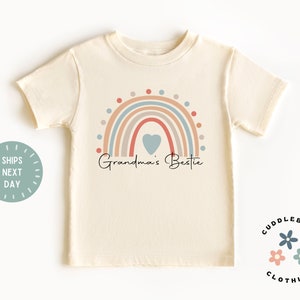 Grandma's Bestie Girls Shirt - Cute Toddler Girl - Grandma Shirt - Gift For Grandma - Mother's Day Grandma Gift - Gift For Girl - Girls Gift