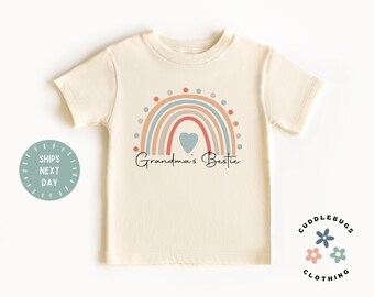 Grandma's Bestie Girls Shirt - Cute Toddler Girl - Grandma Shirt - Gift For Grandma - Mother's Day Grandma Gift - Gift For Girl - Girls Gift