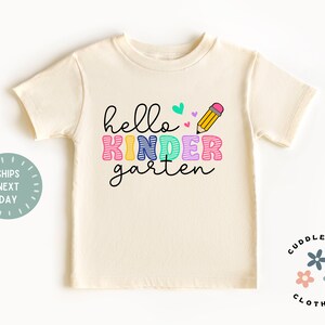 Kindergarten Kids Shirt - First Day Of School Kids Tee