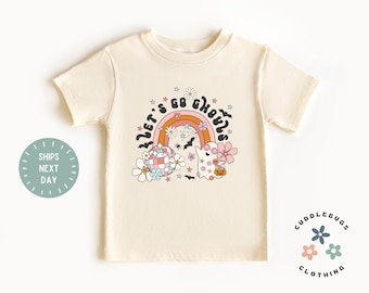 Let's Go Ghouls Kids Shirt - Retro Girls Halloween Kids Tee - Cute Girls Halloween - Spooky Season - Gift For Girl - Toddler girl Halloween