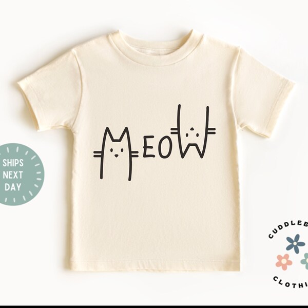 Toddler Cat Shirt Etsy