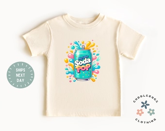 Soda Pop Toddler Kids Shirt - Music Lover Kids Tee