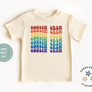 Cousin Crew Toddler Shirt - Cute Retro Cousin Kids Tee - Matching Unisex Cousin Crew Shirt - Cute Cousin Toddler Tee