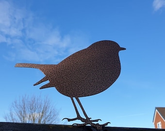 Extra Large Robin Metal Fence Topper, Garden Decoration, Garden Lover, Garden Art, Bird, Robin Redbreast, Bird Lover, Present, Gift, UK