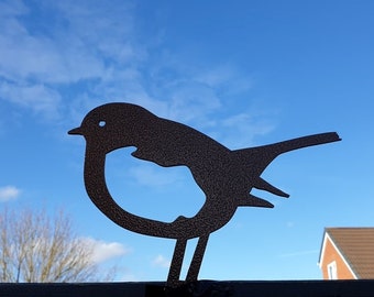 Extra Large Robin Metal Fence Topper, Garden Decoration, Garden Lover, Garden Art, Bird, Robin Redbreast, Bird Lover, Present, Gift, UK