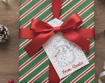 From Santa Gift Tag | Editable, Printable (Digital Download)