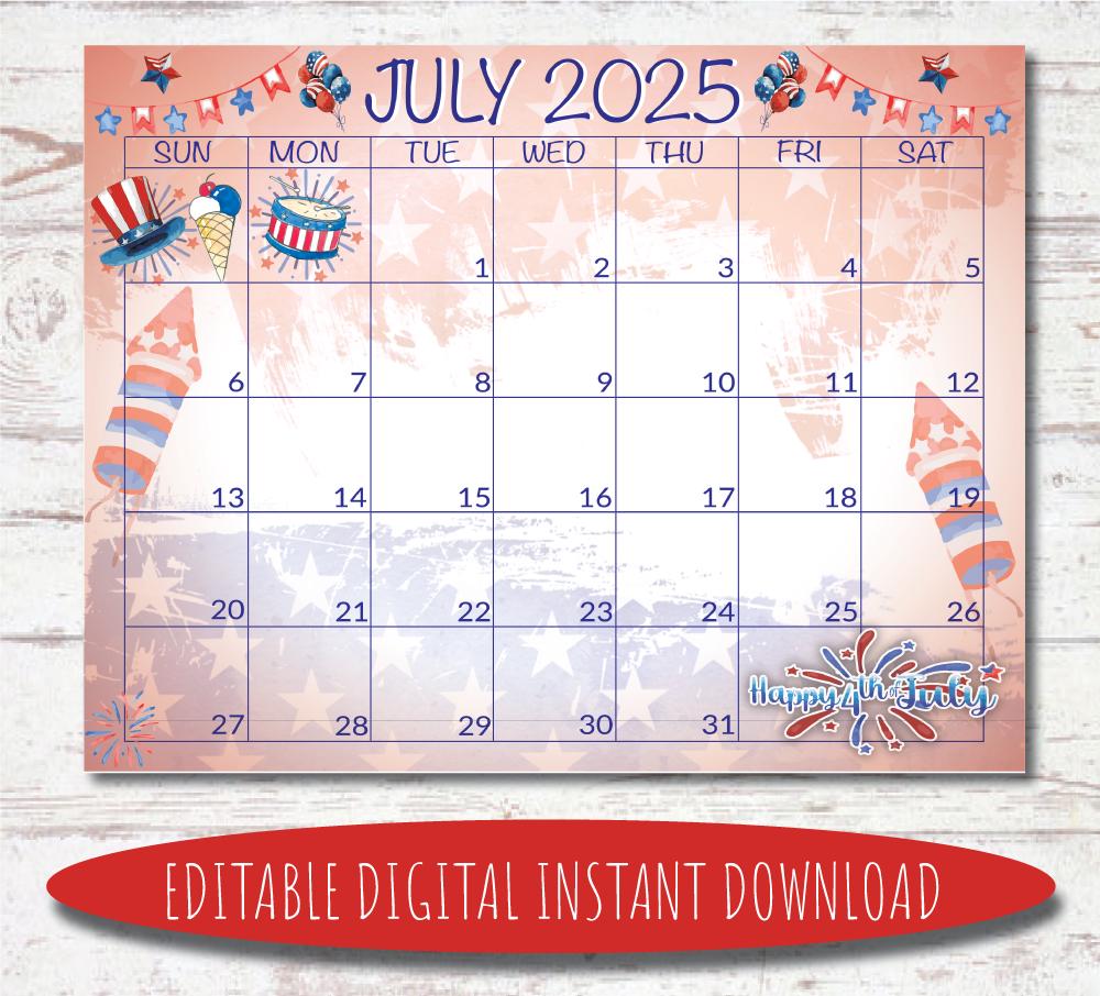 Editable July 2025 Calendar Digital Calendar Printable Calendar July Calendar Watercolor Calendar July 2025 Calendar - Etsy editable-july-2025-calendar-digital-calendar-printable-calendar-july-calendar-watercolor-calendar-july-2025-calendar-etsy