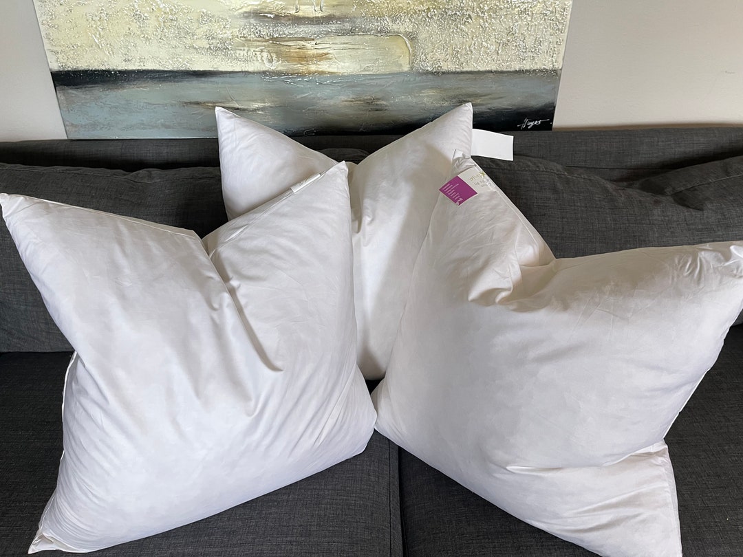 Feather/down Pillow Inserts 24x24 Etsy