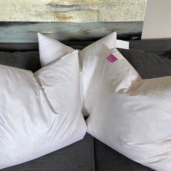 Down Pillow Inserts 24x24 Etsy