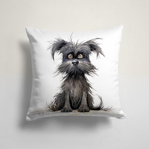 Funda de cojín con estampado de animales, bonita funda de almohada para mascotas, funda de almohada con estampado de perros, funda de cojín decorativa, funda de almohada con estampado de perros sonrientes