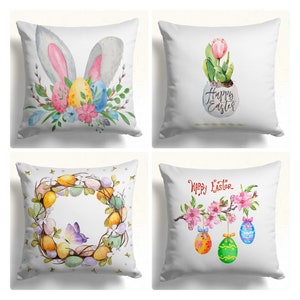 New Custom Easter Eggs Pillow Case Sofa Cushion Cover for Home