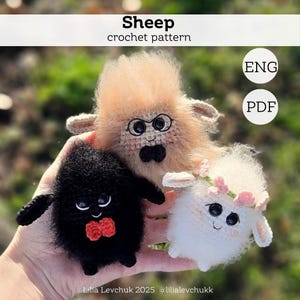 Amigurumi crochet animal pattern, sheep pattern, lamb crochet, crochet sheep, amigurumi lamb.