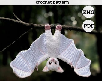 Bat, Halloween decor, little bat, cute bat, Halloween png,amigurumi animals, home decor