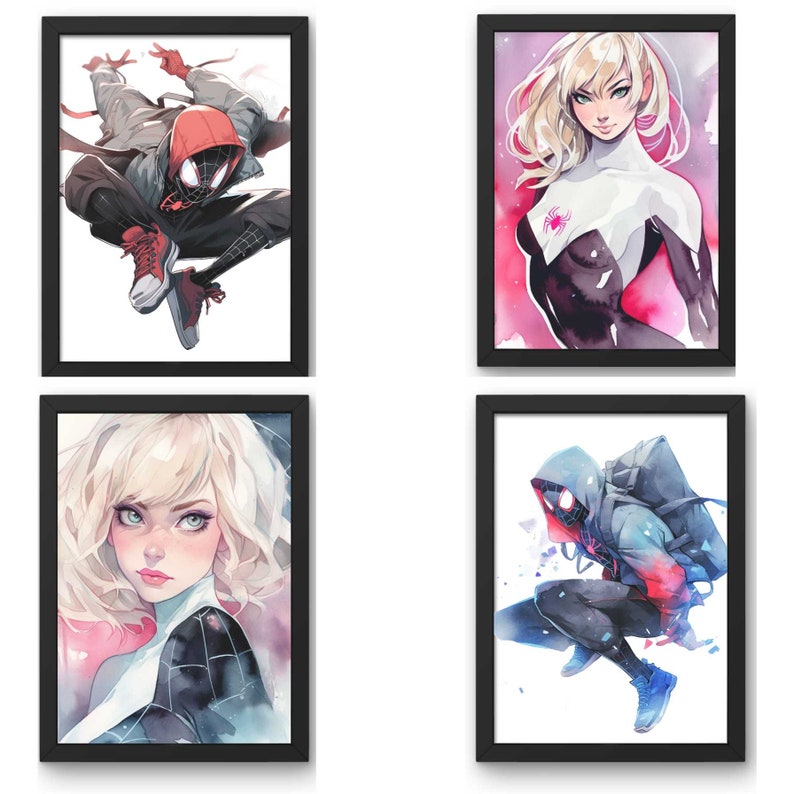 Displate Limited Edition - Miles Morales & Gwen - Poster Métal - NEUF