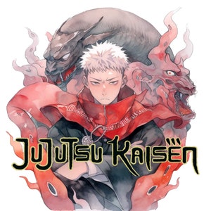 3 Itadori Yuji PNG, Itadori Yuji Poster,  Jujutsu Kaisen poster, Jujutsu Kaisen Watercolor, Gojo Satoru Poster, Sukuna Poster, Megumi Poster