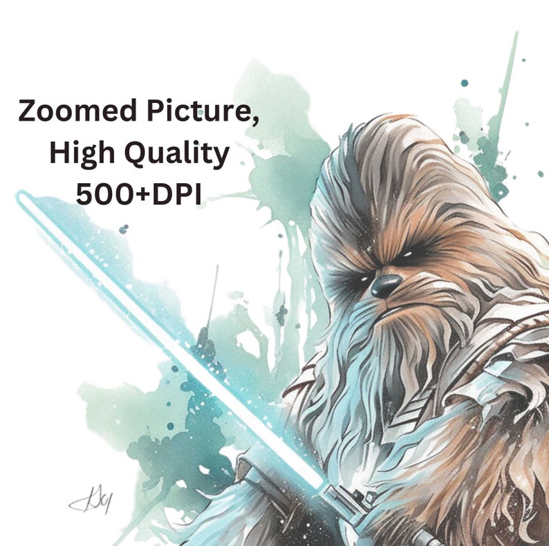 4 Chewbacca Clipart, Chewbacca Poster, Chewbacca Print, Chewbacca ...