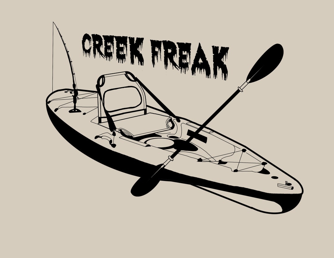 Kayak Decal Creek Freak Etsy