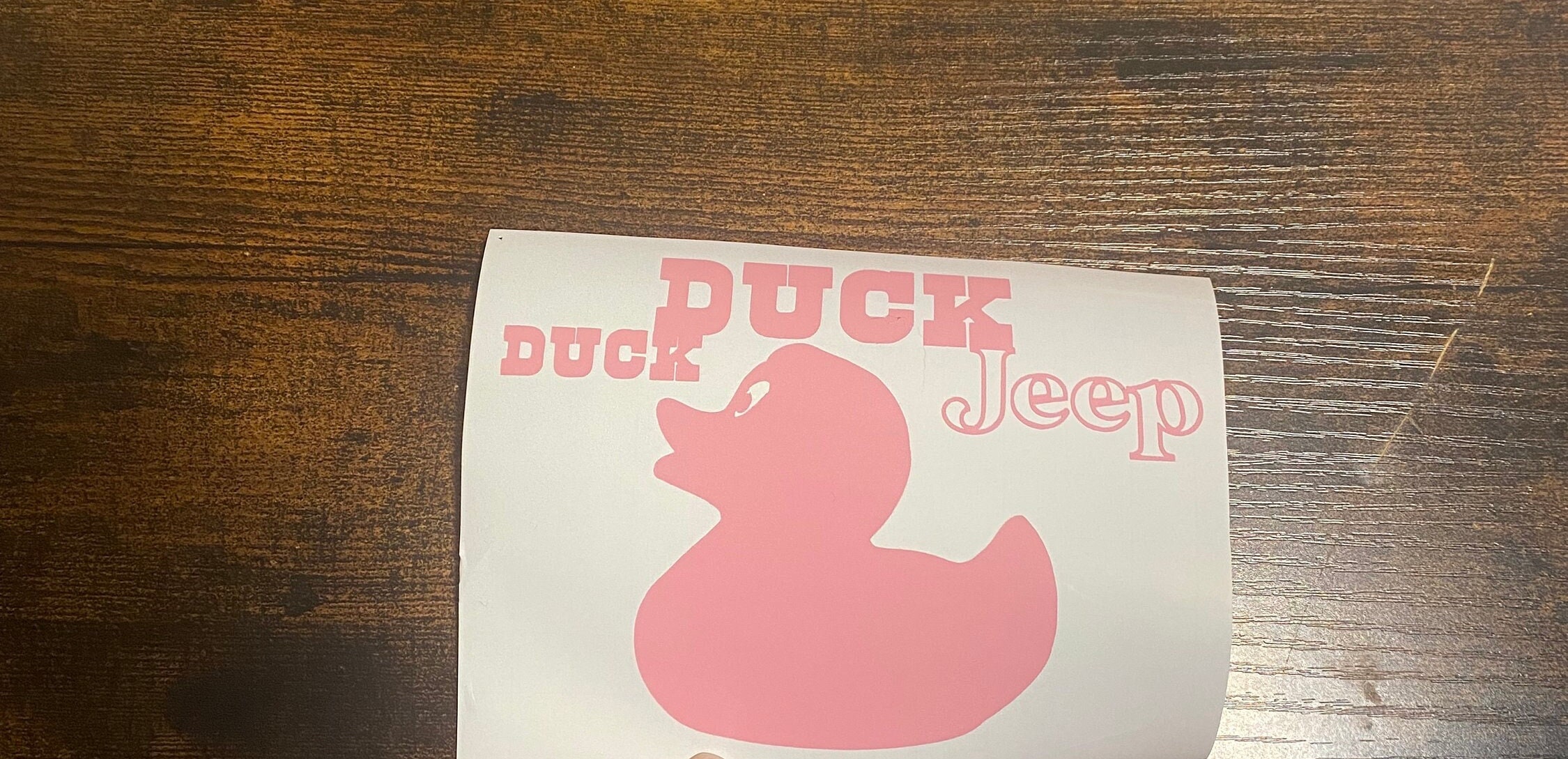 Jeep Duck Decal Etsy