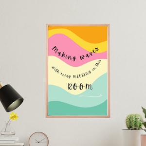 Funny Conference Room Decor, Office Wall Art, Home Office Desk Poster, Custom Sizes, Digital File, Instant Download