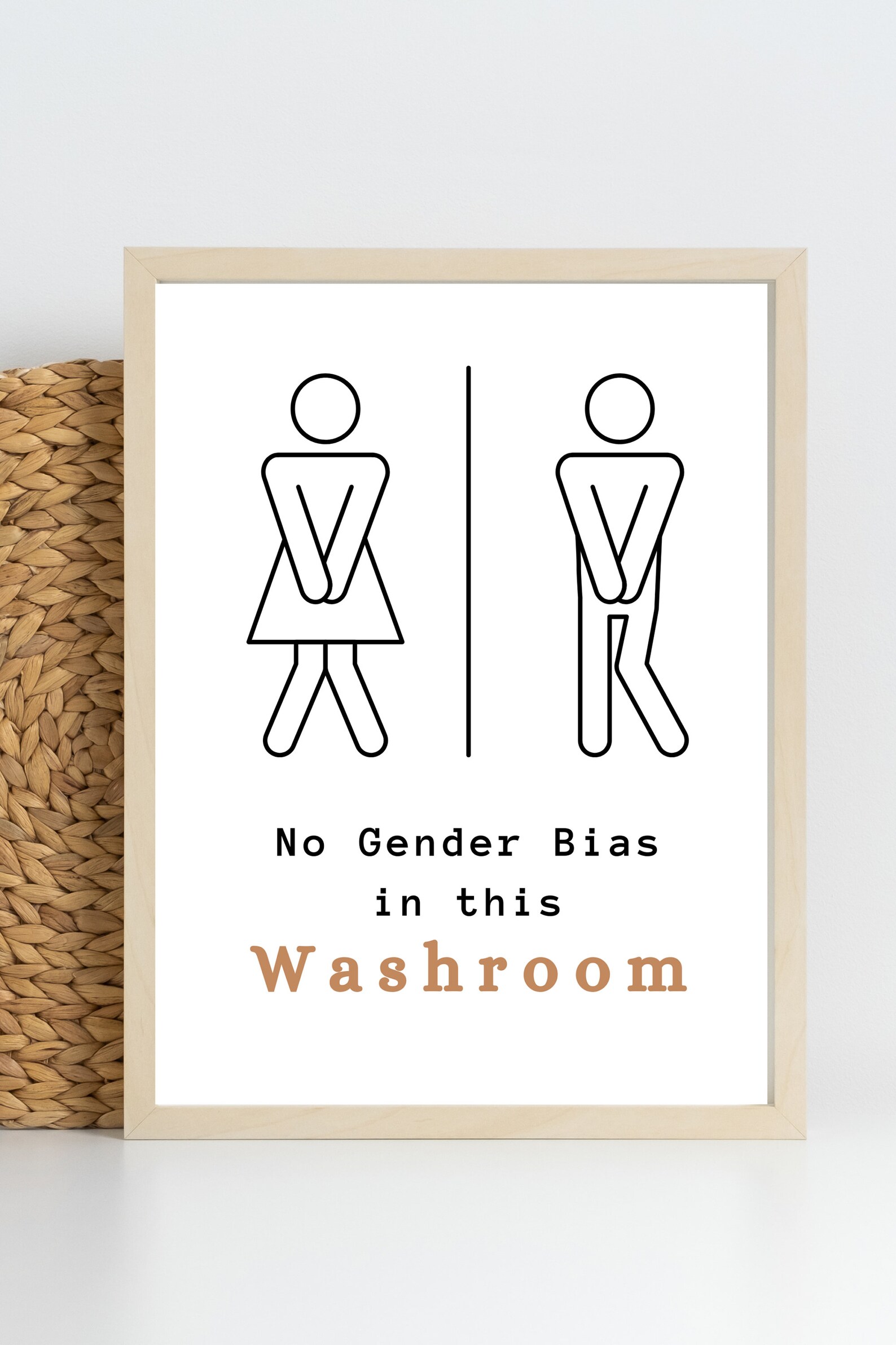 Funny Washroom Door Sign Restroom Signs Digital Print Instant Download ...