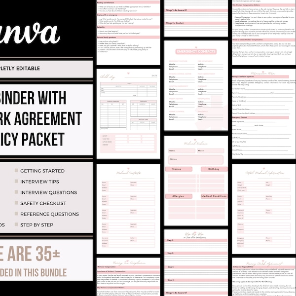 Work Binder Notes Etsy