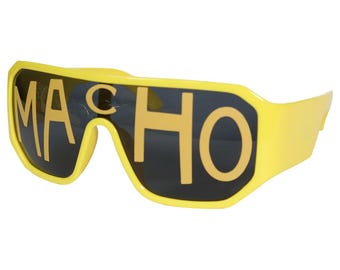 Officieel gelicentieerde Macho Man-zonnebril - Macho Yellow