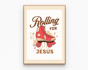 Retro christian wall art print, Jesus bible quotes poster, Biblical art prints, Christian room decor aesthetic, Scripture artwork gift ideas